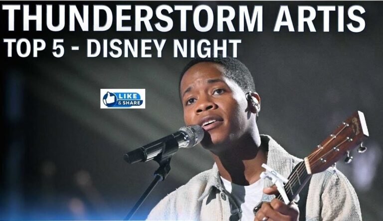 Thunderstorm Artis American Idol 2025 Disney Night Performance Video Highlights